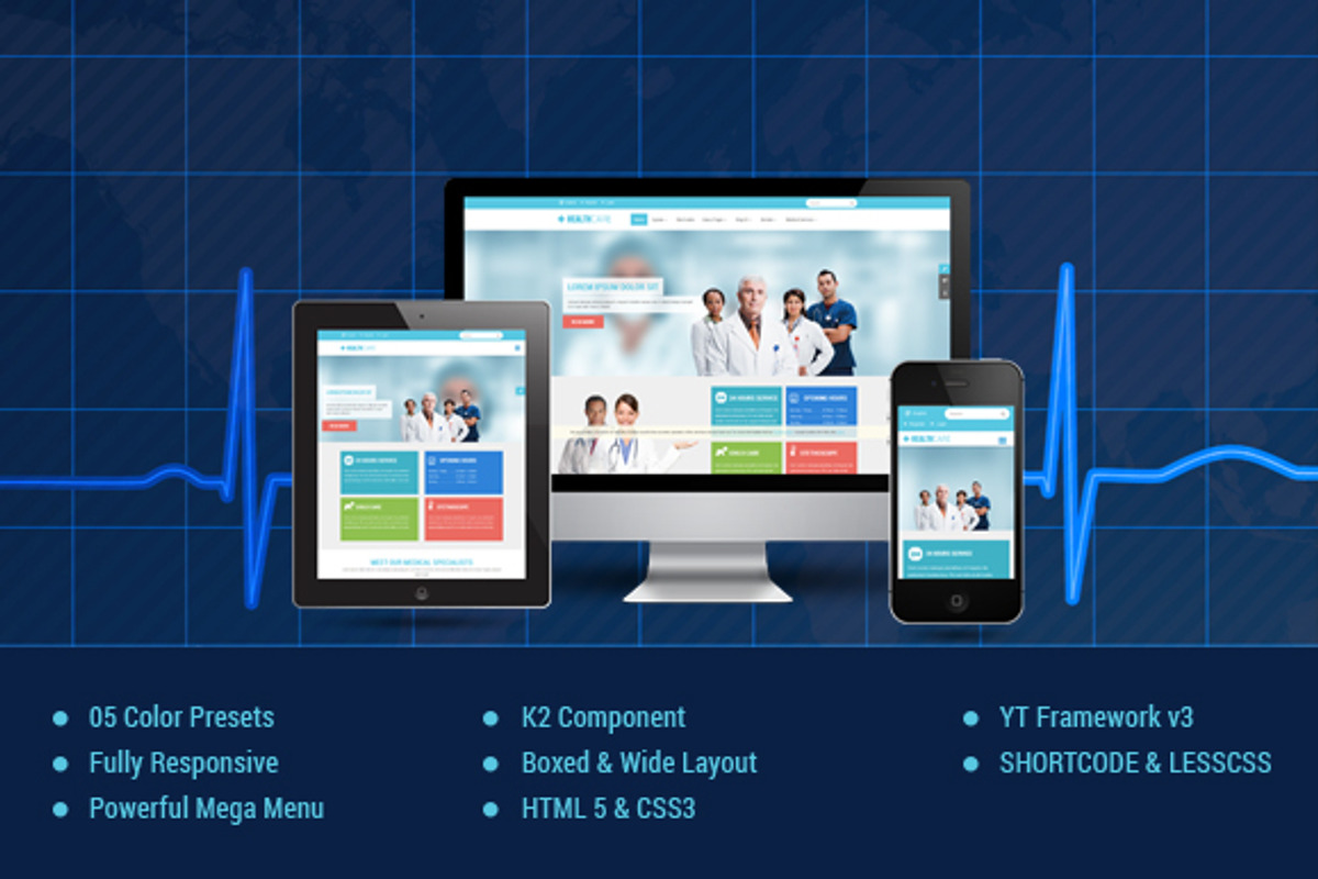 SJ Healthcare - Multipurpose Theme, a Websites & App Template by YouTech (Photo 1 of 5)