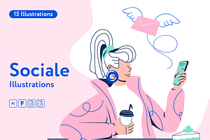 Sociale Illustrations