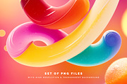 Yummy Candy - Color Bitmap Font, a Symbol Font by Gleb Guralnyk (Thumbnail 3 of 5)