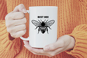 Honey Bee SVG Clipart for Stickers, an Animal Illustration by VectorPanther (Thumbnail 3 of 7)