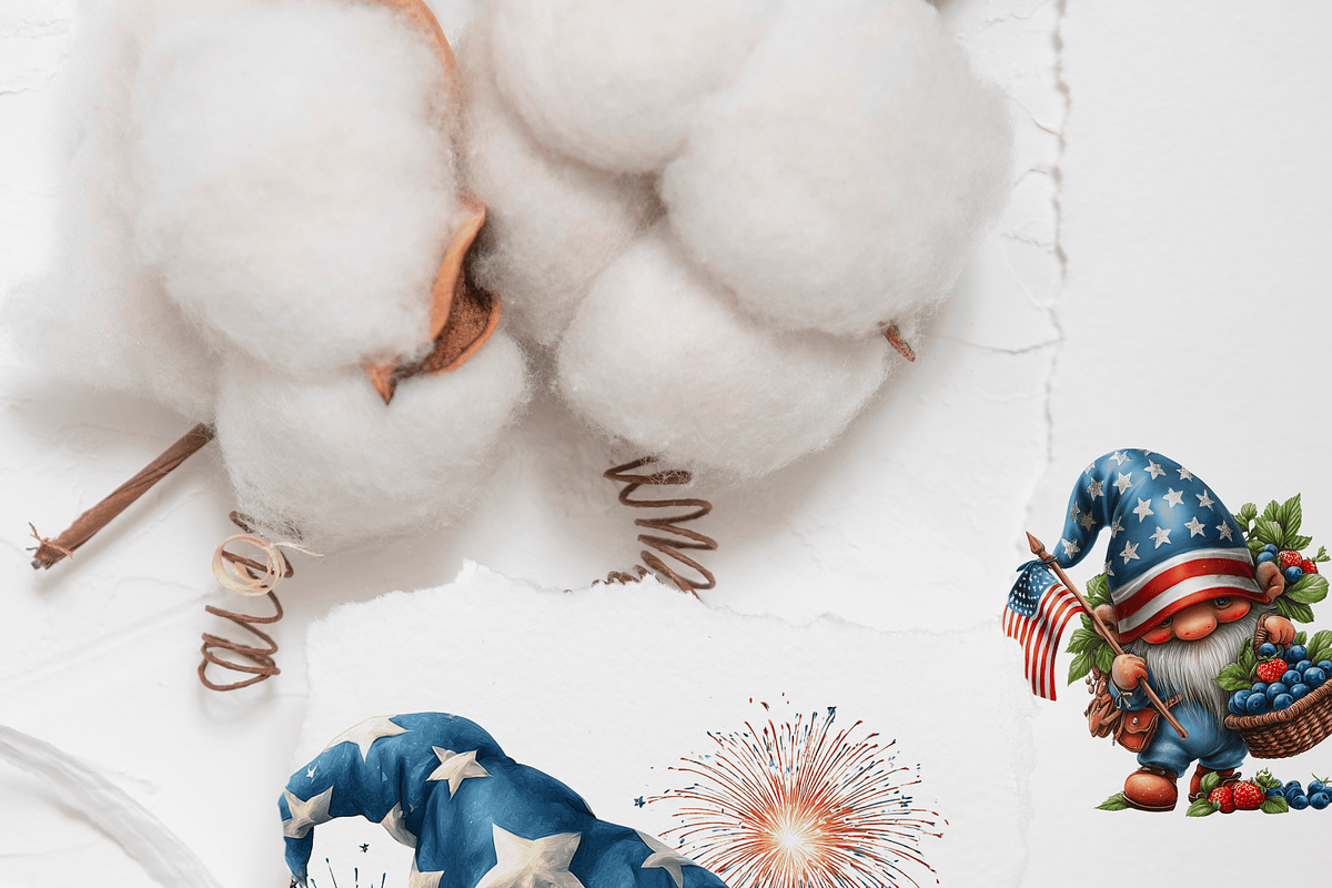 Patriotic Gnomes PNG Set, a Decorative Illustration by Pati Charm Studio (Photo 8 of 8)