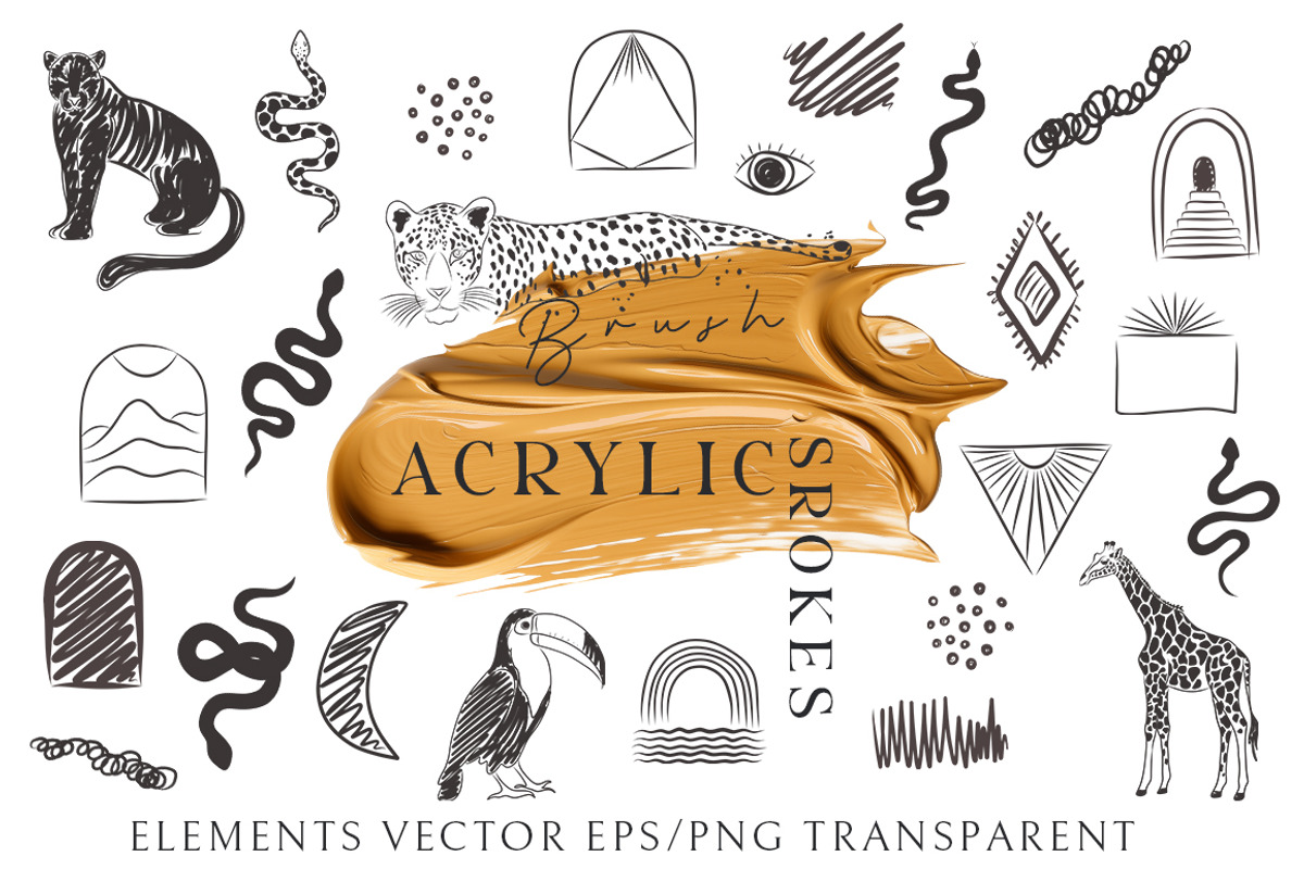 Acrylic Brush Strokes, an Object Graphic by Evgeniia (Photo 8 of 10)