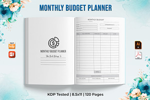 Editable Monthly Budget Planner V-1