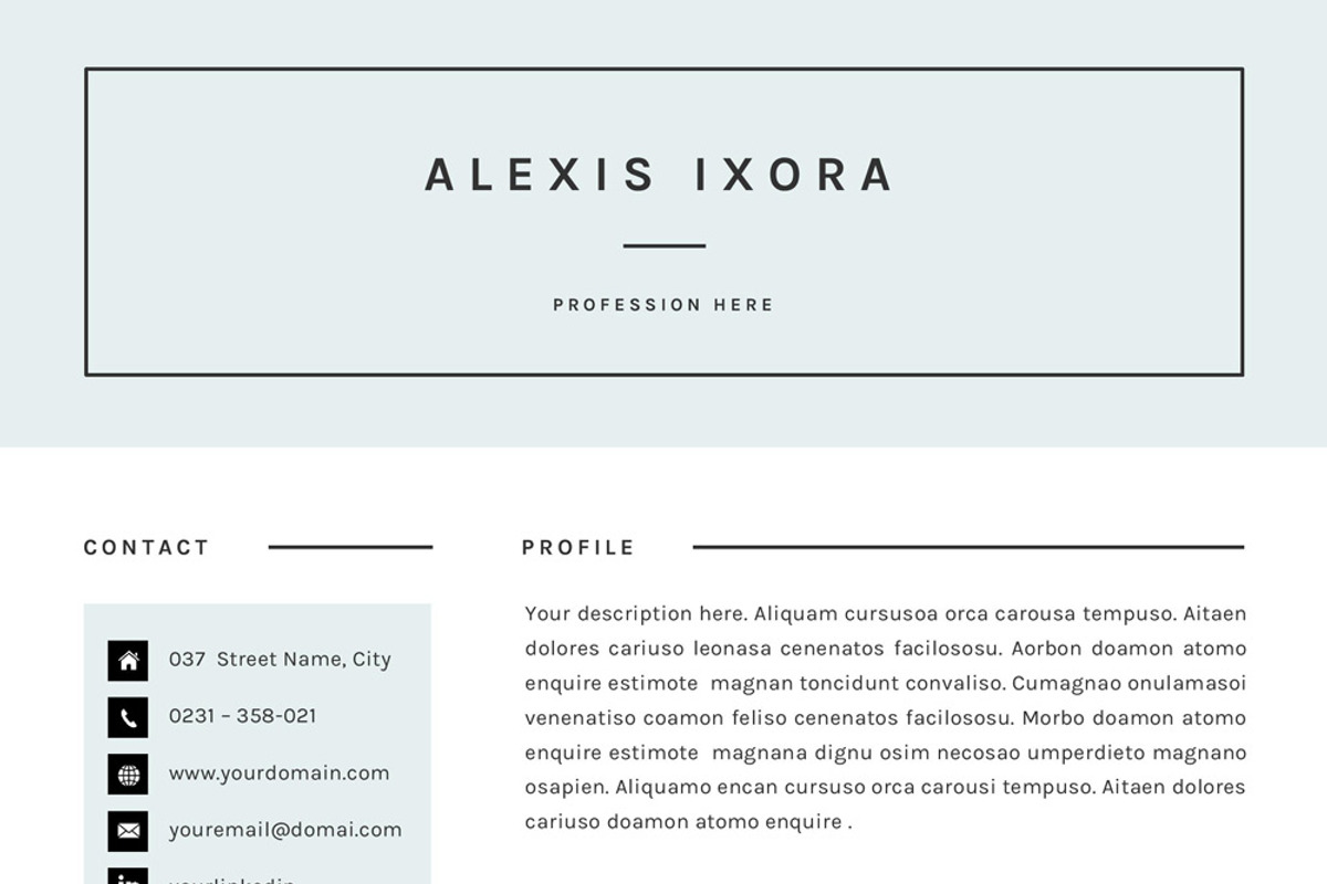 Resume / CV Template, a Resume Template by GResume (Photo 5 of 5)