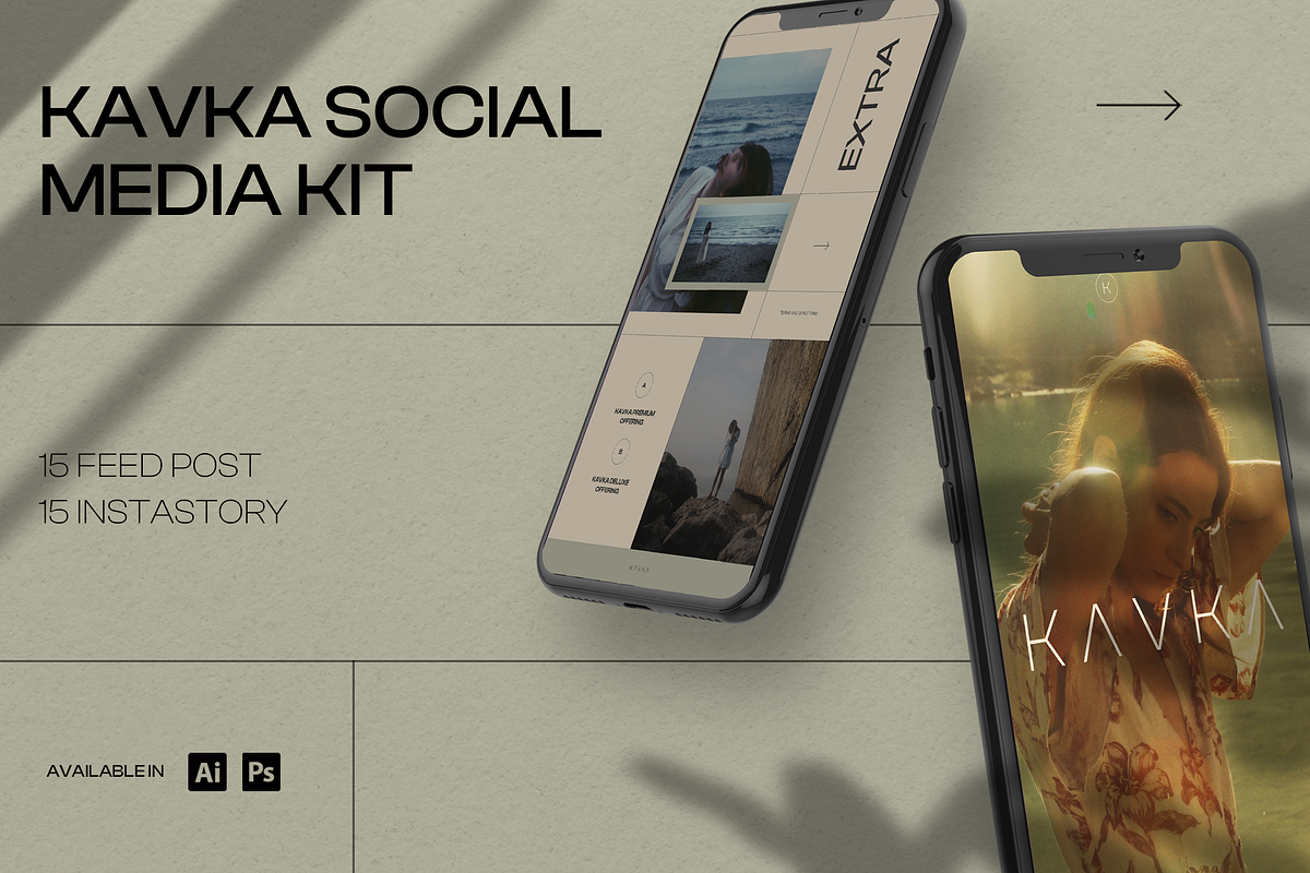 Kavka - Social Media Kit, a Social Media Template by Creative Zeune (Photo 1 of 4)