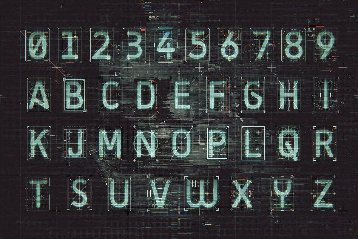 HUD Alphabet Kit, an Illustration by TITO (Photo 3 of 5)
