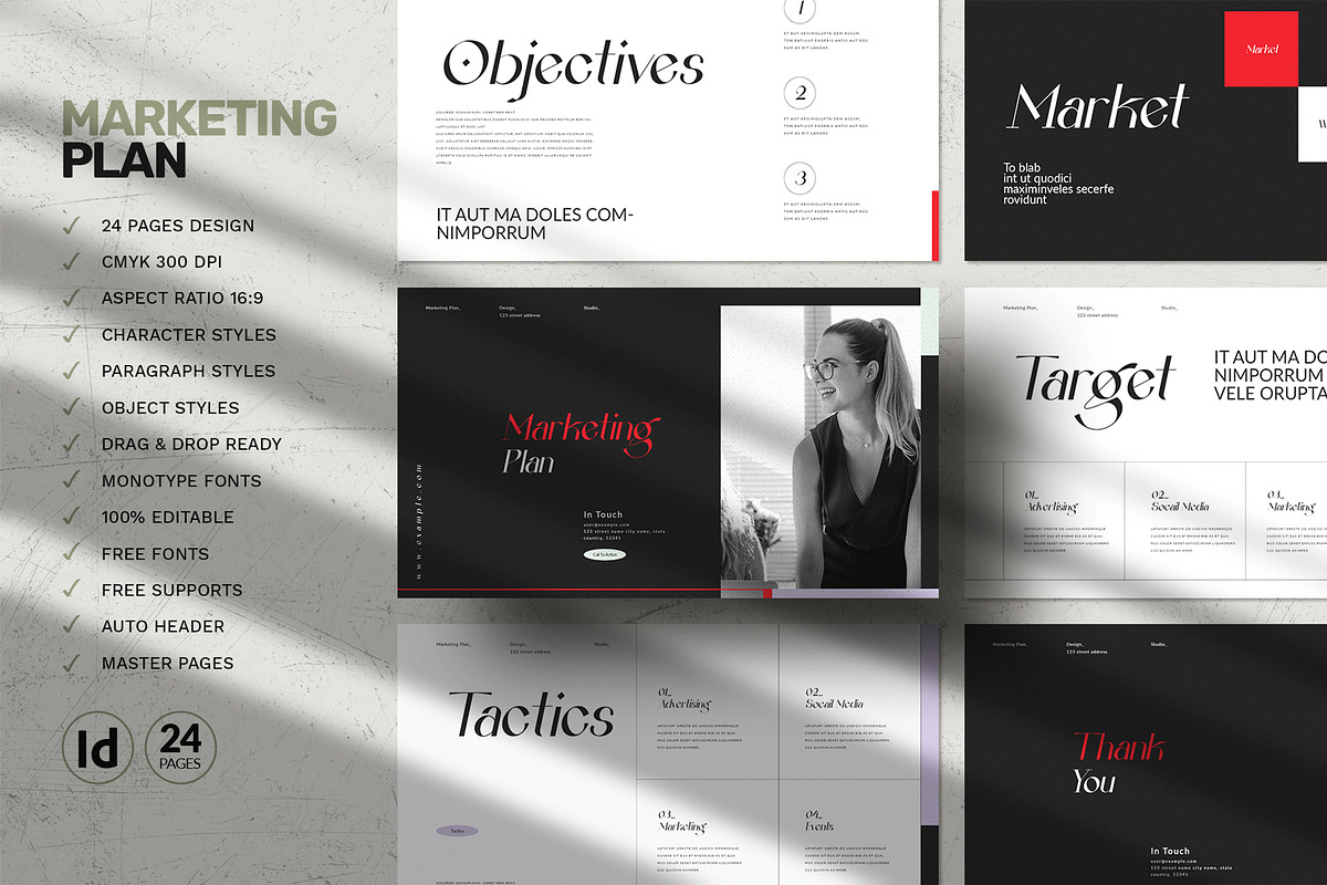 Marketing Plan Presentation Template, a Presentation Template by White Graphic (Photo 2 of 7)
