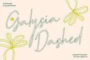 CS Galysia Dashed, a Script Font by Craft Supply Co. (Thumbnail 1 of 8)