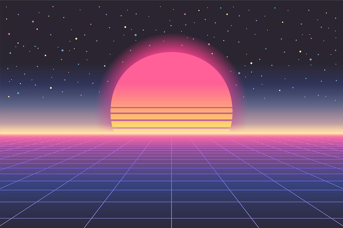 Bundle: Retrowave & Nostalgia Pack, an Object Graphic by Oksana Trygub (Photo 12 of 27)