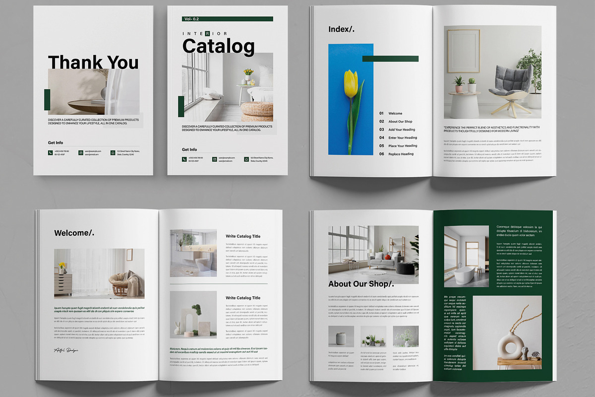 Modern Interior Catalog Template, a Brochure Template by MightyDesign (Photo 2 of 6)