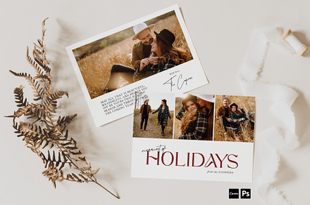 Christmas Card Template CC164, a Card Template by Always Templates