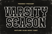 Varsity Season - Outline Slab Serif