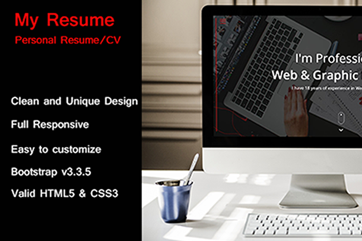 Personal Resume/CV, a HTML Template by themexriver