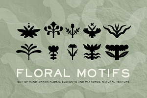 FLORAL MOTIFS | Graphic collection, an Illustration by katieromanoff_art
