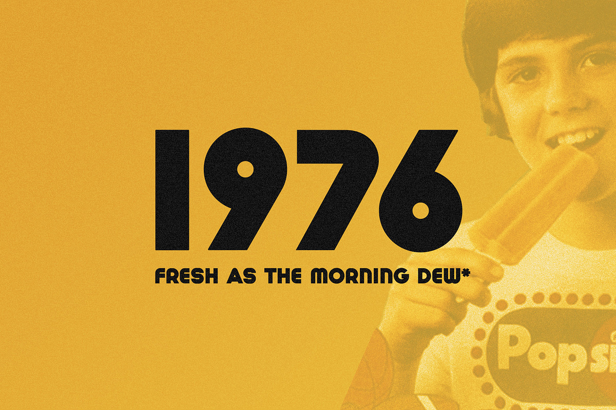 Summer 0f 76 - Multi-Line Font preview 5