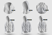 8 3D Zip Hoodie Mockups, a Hoody Mockup by Grow Design Craft Studio (Thumbnail 7 of 8)