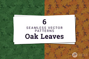Oak Leaves Vector Pattern, a Pattern Graphic by Anne Elster Design (Thumbnail 1 of 3)