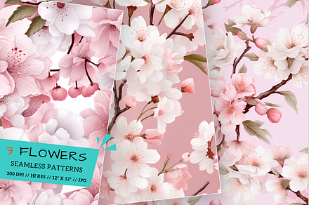 spring patterns, seamless pattern, a Pattern Graphic by FloridPrintables
