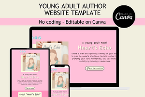 Young Adult Author Website Template