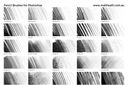 Pencil Brush Set for Photoshop, a Brush Add-On by Matt Heath (Thumbnail 2 of 2)