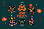Wicked Whiskers Illustration Pack, an Object Illustration by The Isian (Thumbnail 1 of 6)
