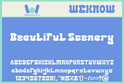 Beach Game font, a Font by weknow (Thumbnail 2 of 5)
