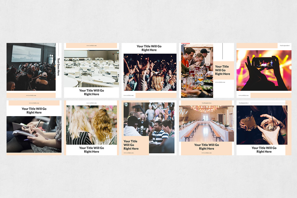 Events Instagram Posts, a Social Media Template by Social Corner Graphics (Photo 7 of 8)