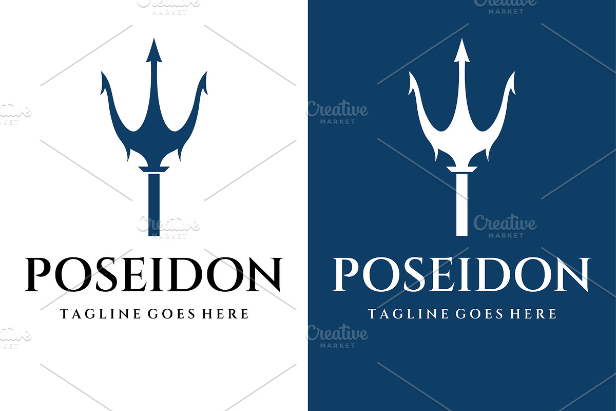 Simple vintage poseion trident spear, a Branding & Logo Template by LOGOCREATIVE