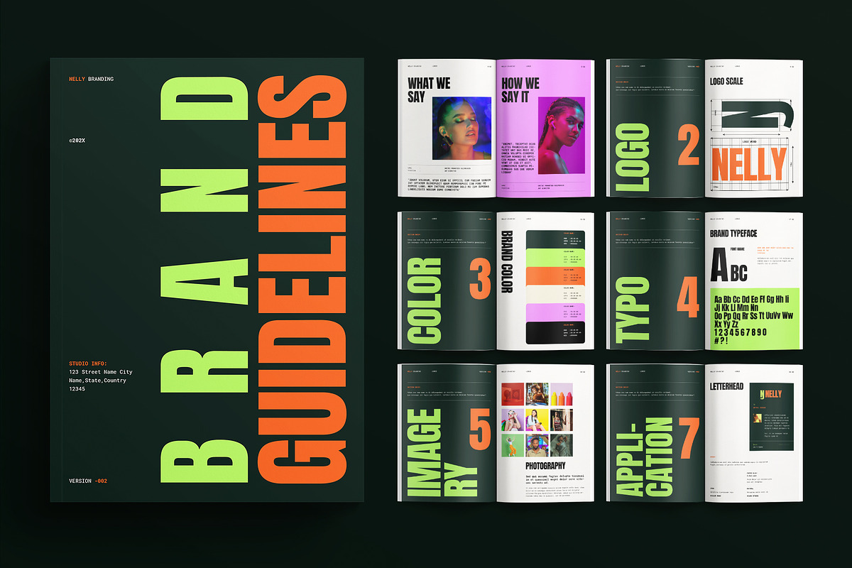 Creative Brand Identity Guidelines, a Brochure Template by E-Type (Photo 1 of 12)