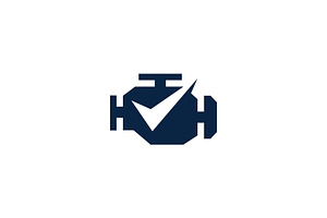 Engine Check Logo Vector Icon