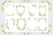 Lemon Lily Wedding Watercolor Bundle, a Decorative Illustration by WonderWonder (Thumbnail 2 of 13)