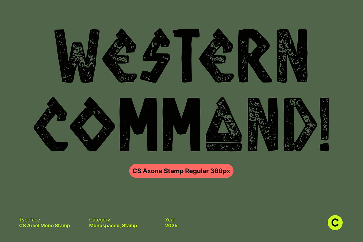 CS Axone Stamp, a Sans Serif Font by Craft Supply Co. (Photo 2 of 8)