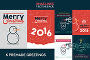 XMAS LINES Vector Pack + Bonus, a Flyer Template by RSO (Thumbnail 2 of 5)