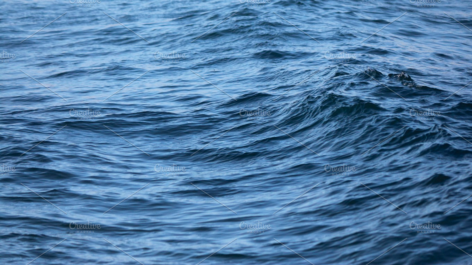 Blue waves stock photograph