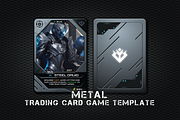 Metal Trading Card Game Template, a Decorative Illustration by Heavtryq Design (Thumbnail 1 of 5)