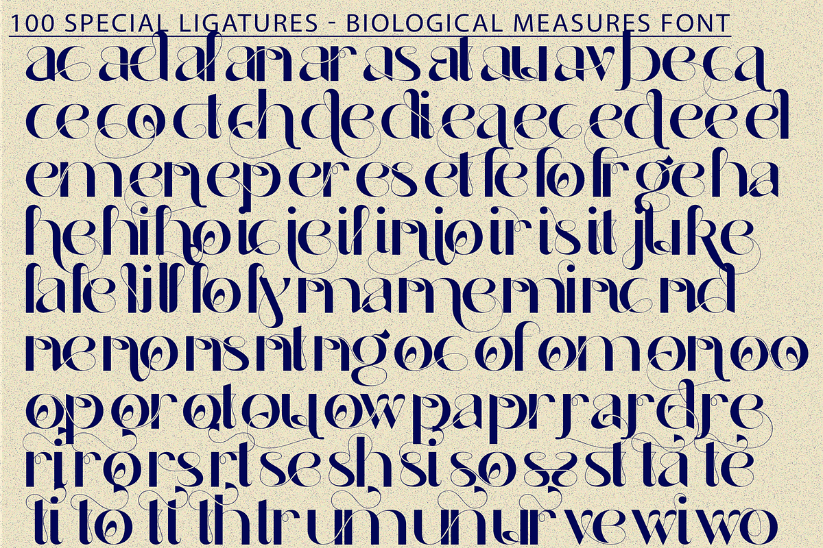Biological Measures - Elegant Font, a Sans Serif Font by 177Studio (Photo 8 of 8)
