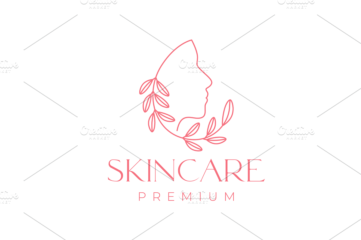 beauty face feminine female logo, a Branding & Logo Template by devastd