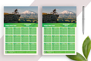 Modern One Page Wall Calendar 2024, a Stationery Template by Annudesign (Thumbnail 4 of 5)