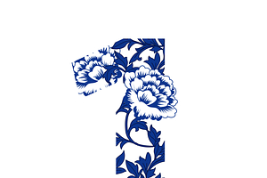 Number 0-9 Design In Chinese Style