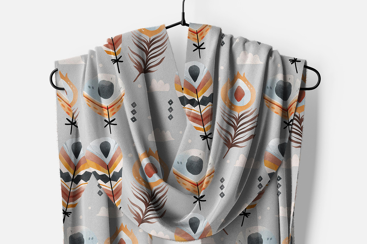 Wool scarf Mockup Part 2, an Apparel Mockup by GraphicVil (Photo 5 of 9)