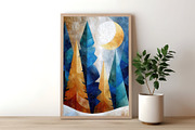 Snowy Night Illustration, a Decorative Illustration by Housui Patterns (Thumbnail 5 of 9)