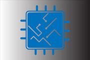 Microcircuit icon design template, a Solid Icon by Sumberpangan (Thumbnail 3 of 3)