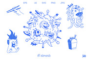 Japanese Food Graphic Clipart Bundle, a Food Illustration by Lisa Mill (Thumbnail 6 of 7)
