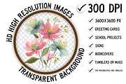 Whimsical Spring Watercolor Clipart, an Illustration by Craft Nest (Thumbnail 2 of 7)