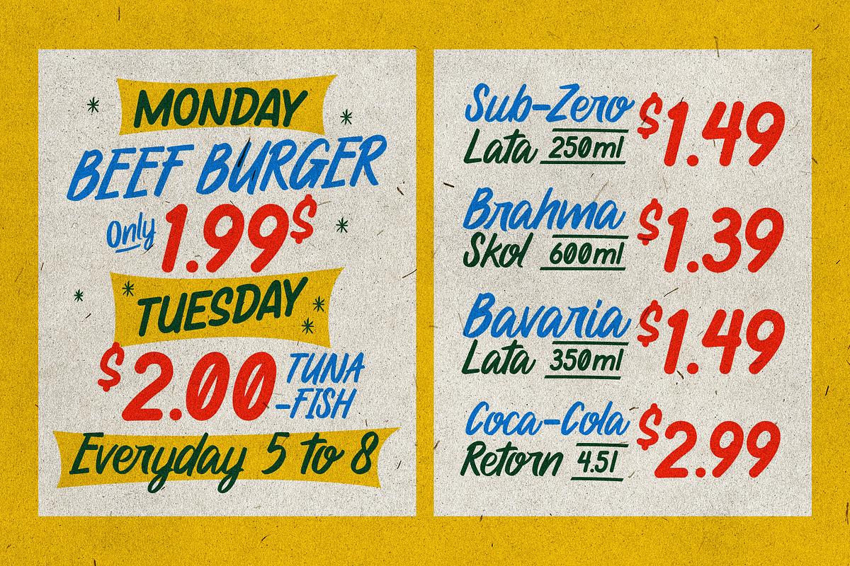 Local Groceries - Vintage Sign Duo, a Script Font by Invasi Studio (Photo 5 of 10)