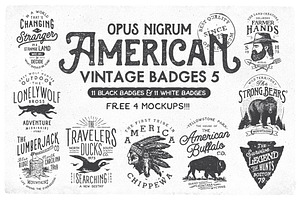 American Vintage Badges 5
