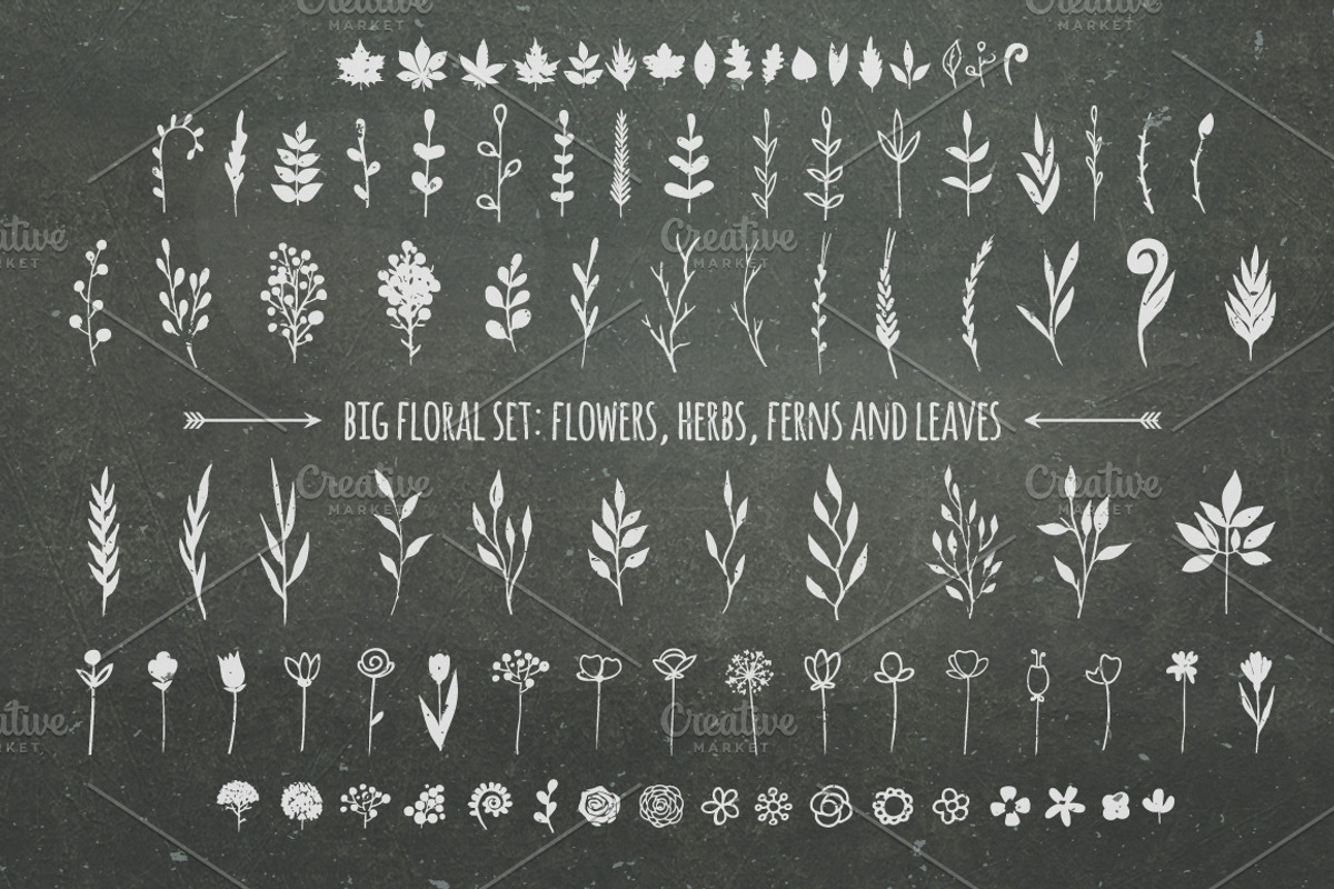 Floral doodles, vector bundle, a Graphic by harmonia_green_art (Photo 4 of 11)