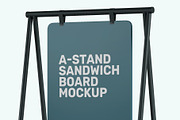 A-stand Sandwich Board Mockup, an Advertising Mockup by Traint (Thumbnail 6 of 7)