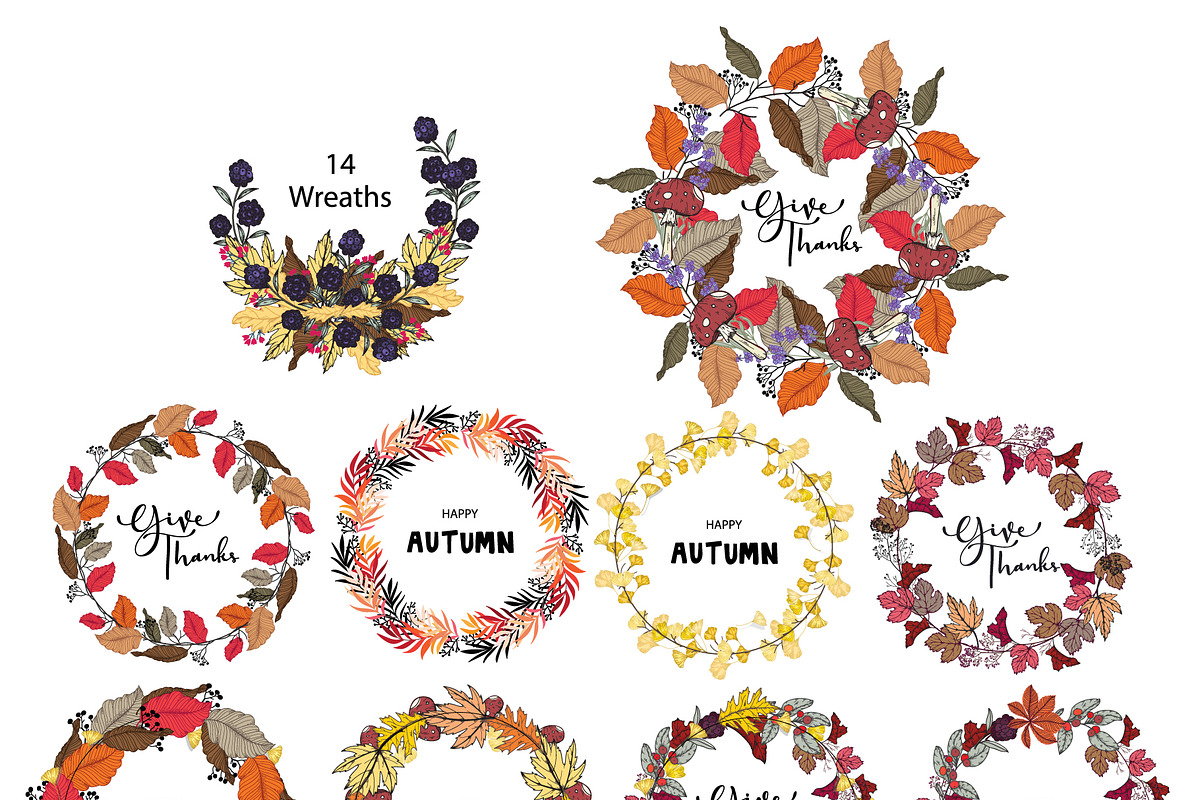 Autumn/Fall for Give Thanks Handdraw, a Decorative Illustration by MooBeer (Photo 2 of 4)