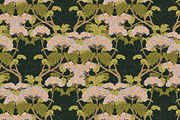 Hydrangea Botanical Seamless Pattern, a Pattern Graphic by NayaChu (Thumbnail 3 of 10)
